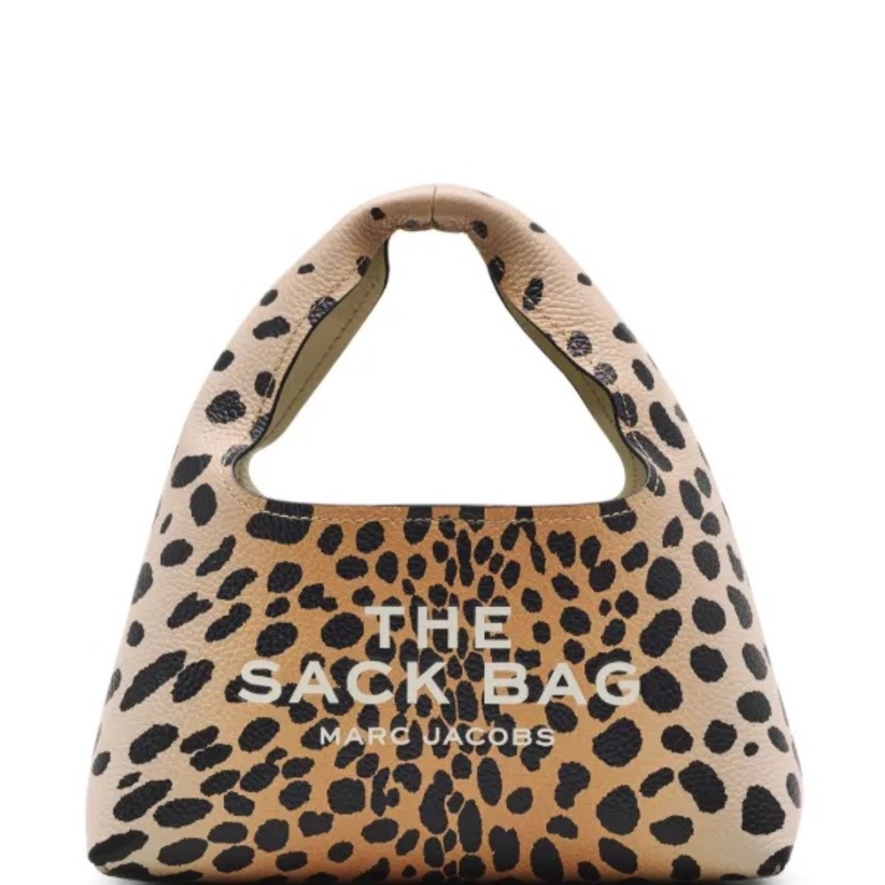 Marc Jacobs Tan and Black Cheetah Hobo Bag with Matching Wallet Combo ***